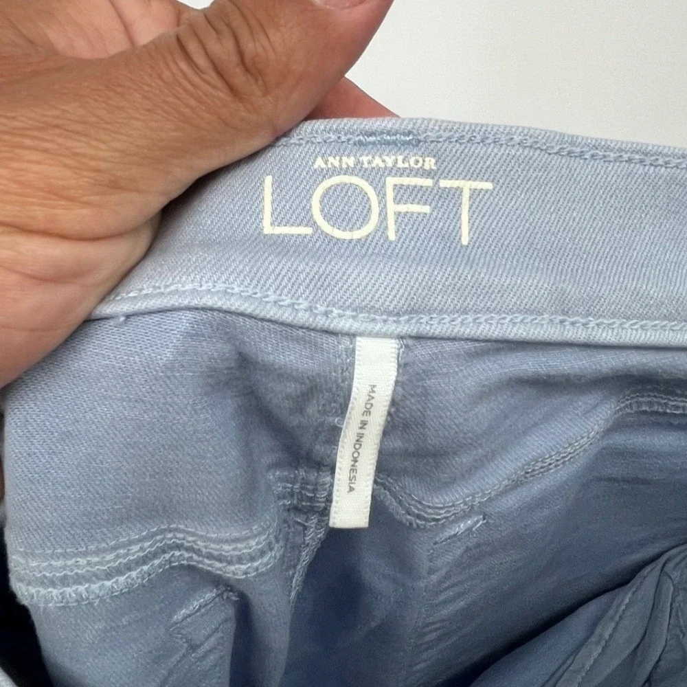 LOFT Modern Skinny Jeans Womens 28/6 Light Blue Stretch Mid Rise Denim Pants